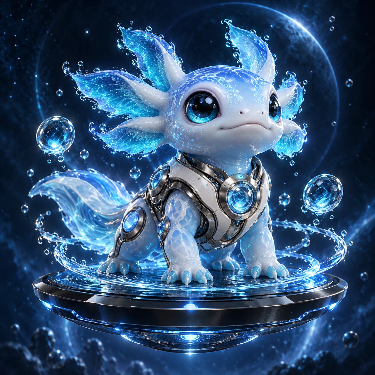 Tide, the water axolotl